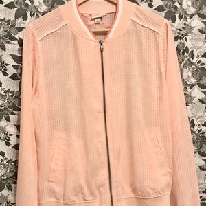 Pink see-through jacket